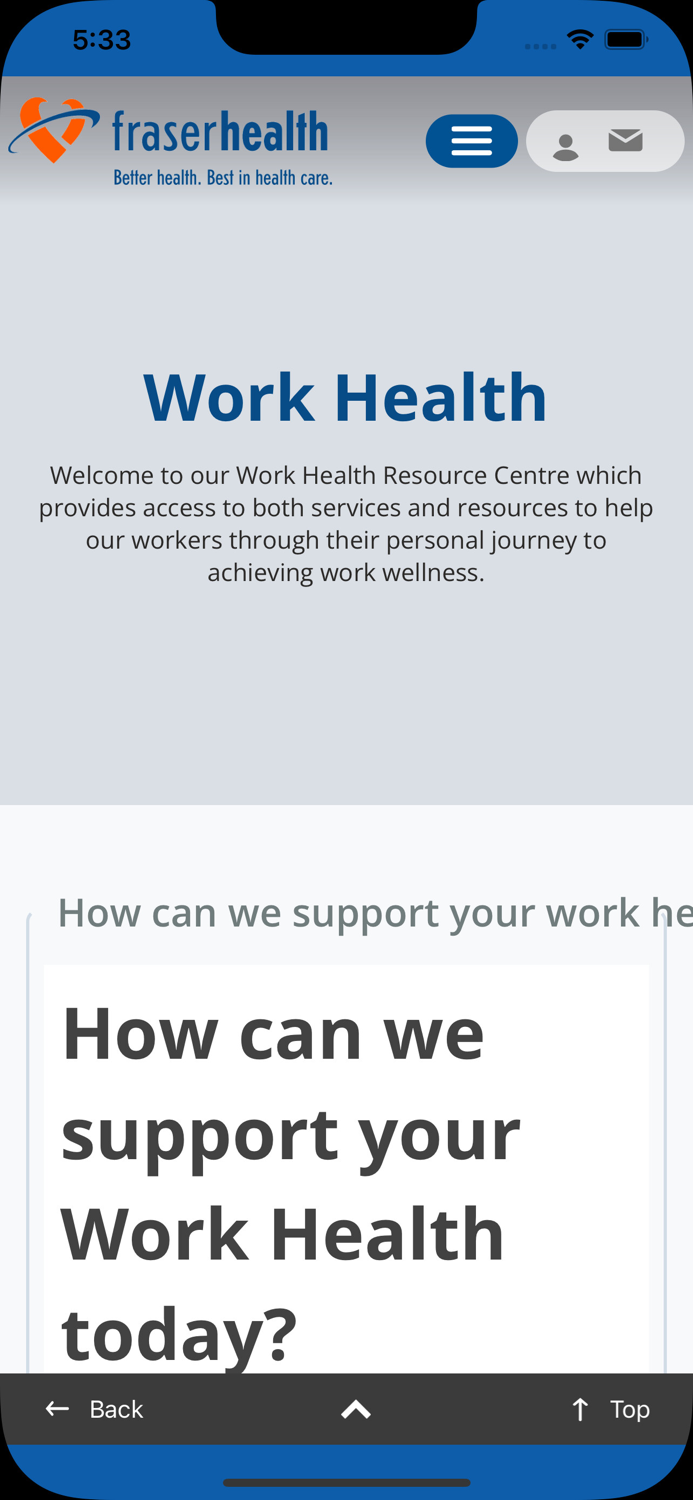 Fraser Health MyHealth