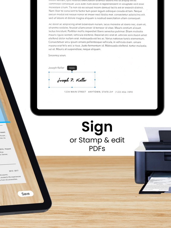 Scanner App Pro: Pdf Documents iPad screenshot 2 - Business app