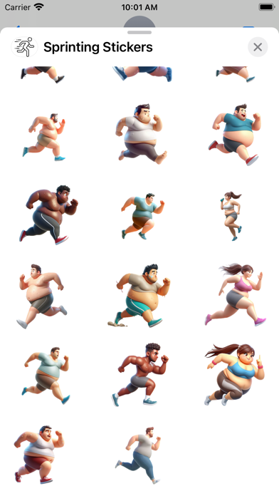 Screenshot #3 pour Sprinting Stickers