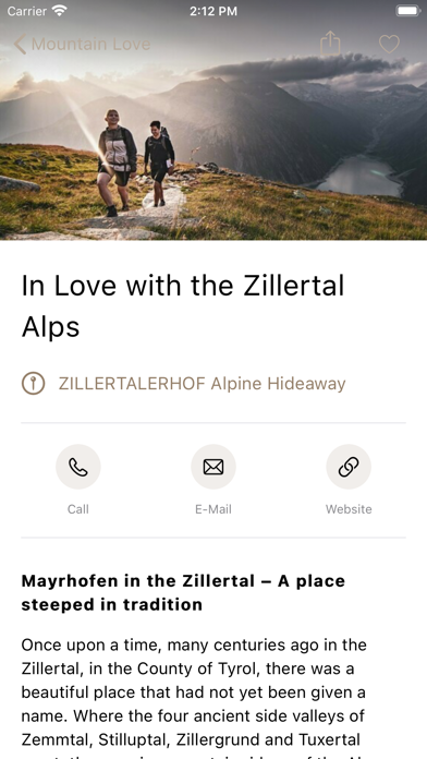 ZILLERTALERHOF Screenshot