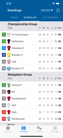 Game screenshot Live Scores Danish Superliga apk