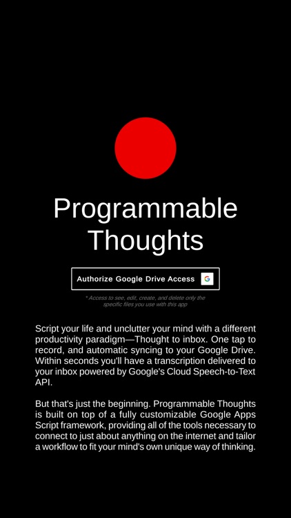 Programmable Thoughts