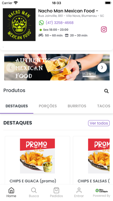 Nacho Man Mexican Food Screenshot