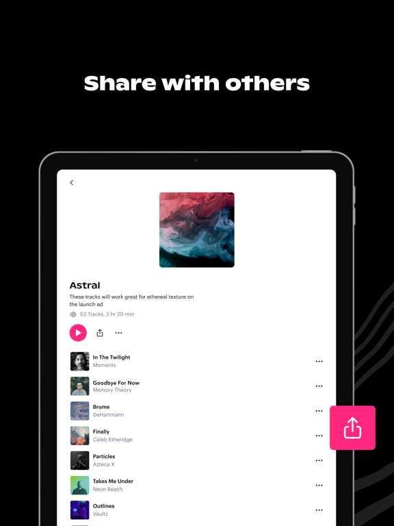 Soundstripe iPad screenshot 7 - Music app