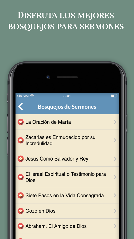 #8. Temas Biblicos para Predicar (iOS) 由: Maria de los Llanos Goig Monino