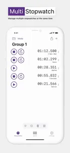 Multi-Stopwatch screenshot #1 for iPhone