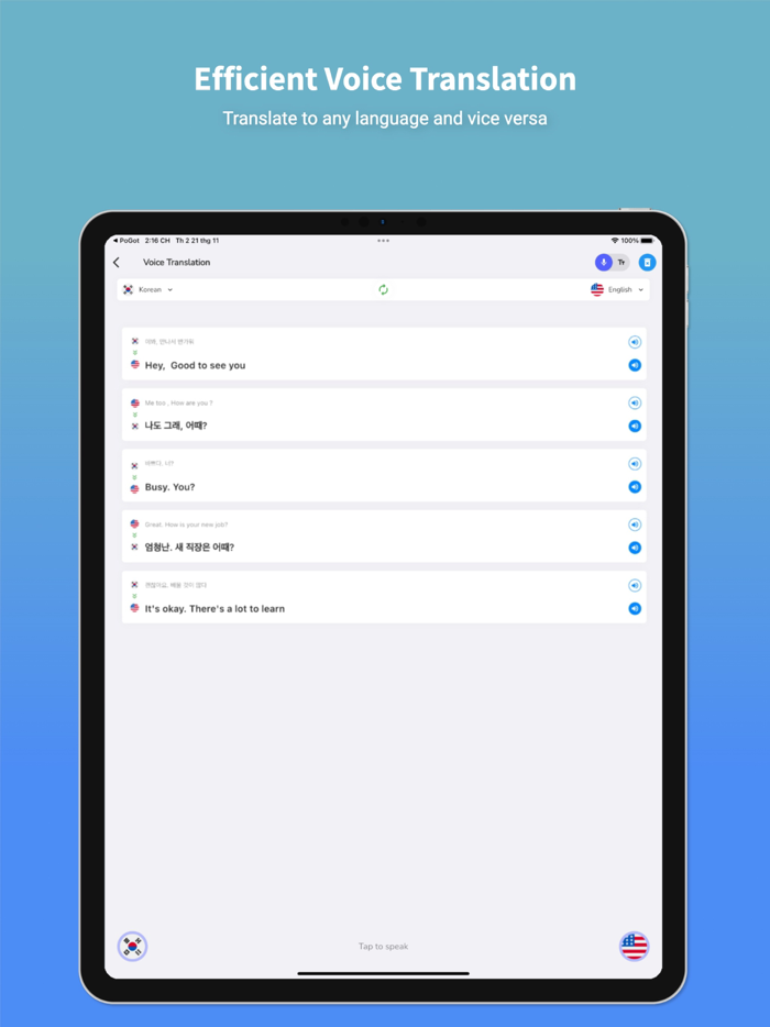 Korean Translator and Learn 