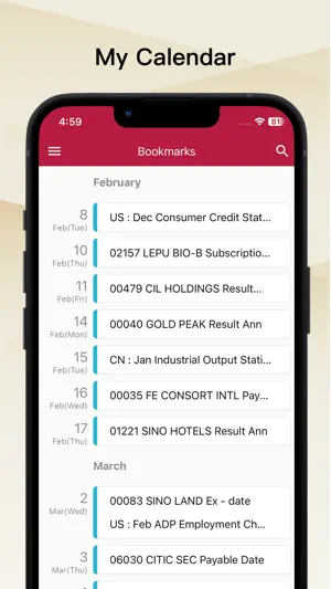 Fin Calendar - etnet screenshot 4