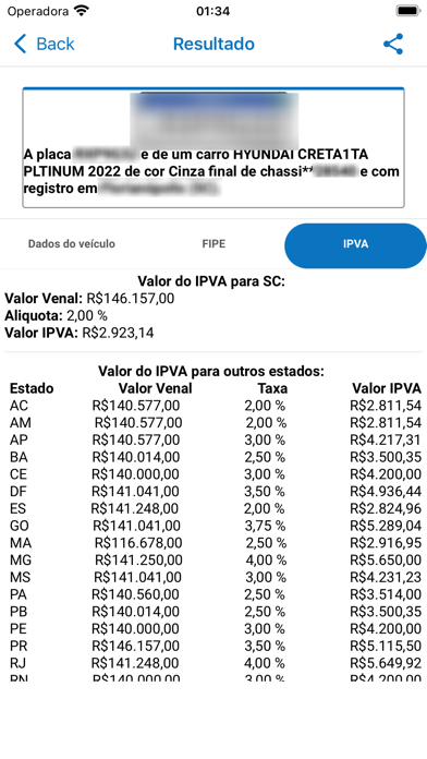 Consulta de Placas Screenshot