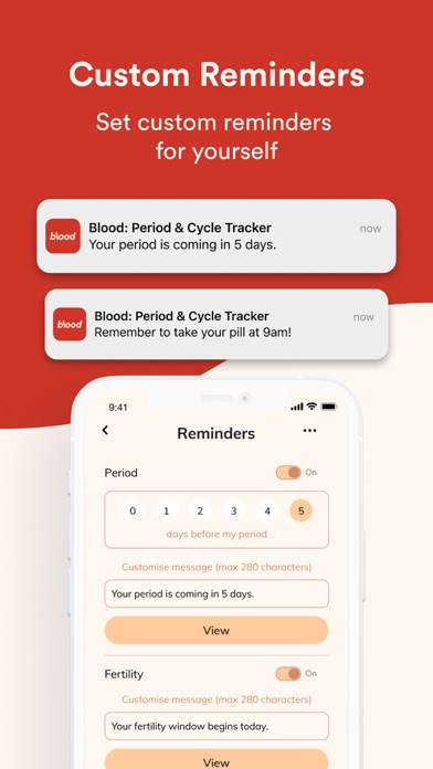 Blood: Period & Cycle Tracker screenshot 4