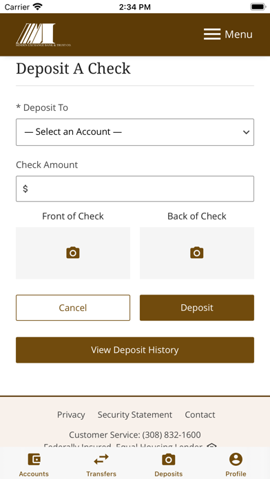 Minden Exchange Bank Mobile Screenshot