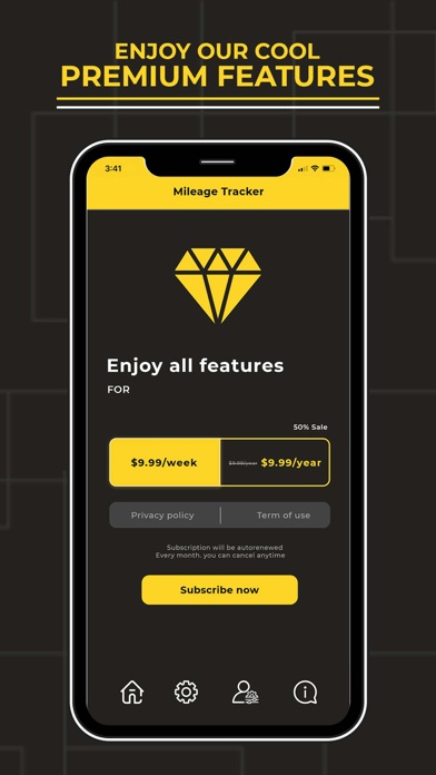 Trip Mileage Tracker Screenshot