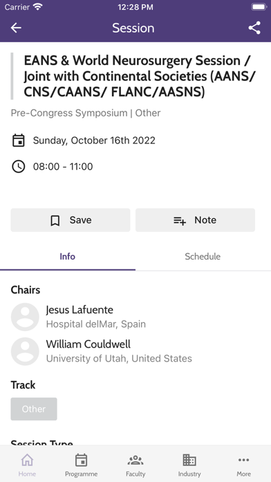 EANS2022 Congress Screenshot