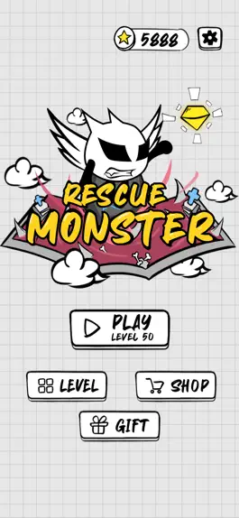 Game screenshot Rescue Monster - Rope Puzzle mod apk