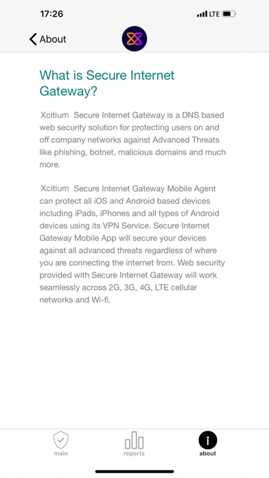 Xcitium SecureInternet Gateway Screenshot