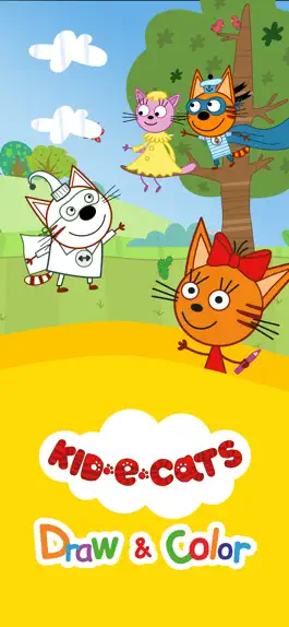 Game screenshot Kid-E-Cats: Draw & Color Games mod apk