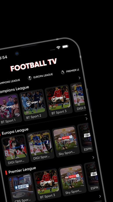 Football TV Live Streams Screenshot