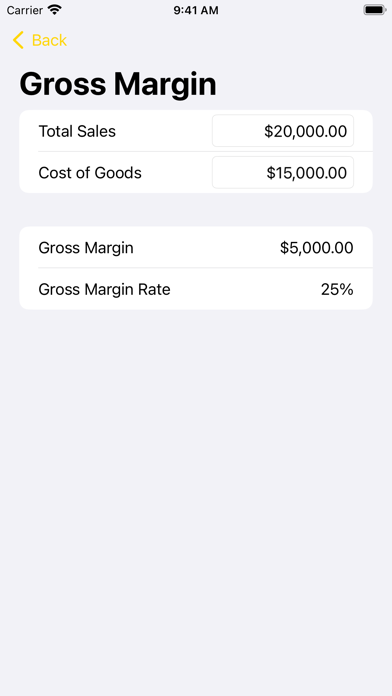 Business Calculator + Screenshot