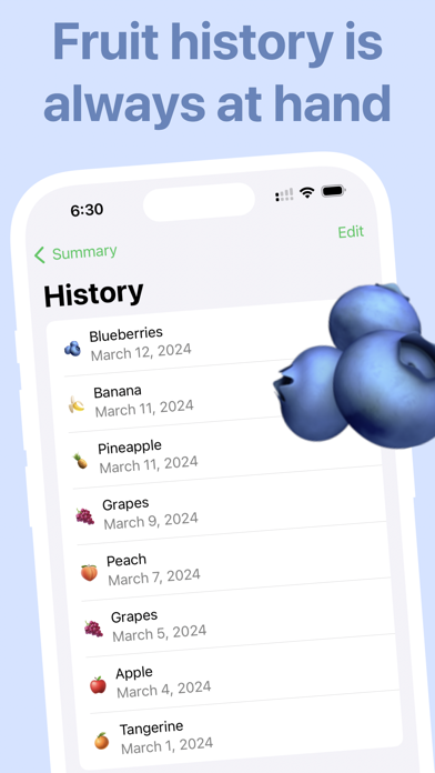 FruitMinder - Health Goal Screenshot