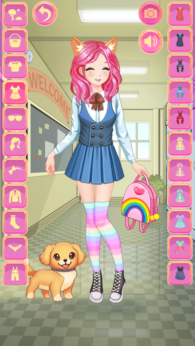 Anime Dress Up Girl Games Screenshot