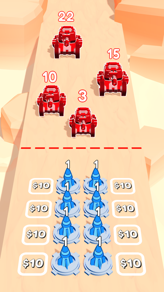 #4. Merge Attack! (iOS) 由: Maksym Vasylevych