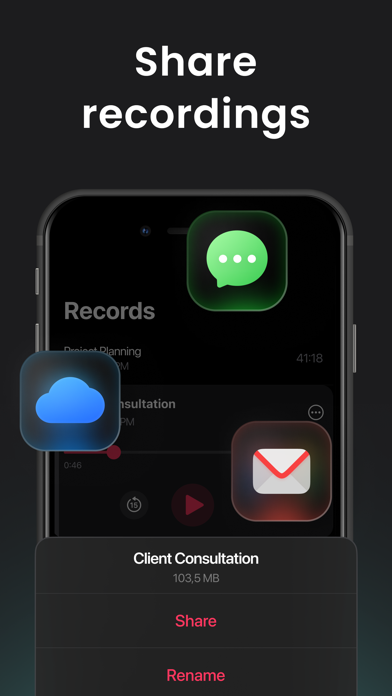 Call Recorder: Voice Memos App Screenshot