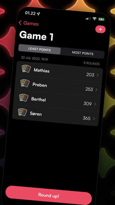 Another Round – Score Board Screenshot