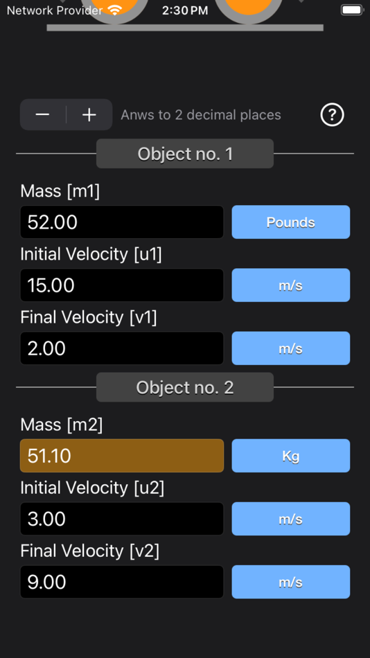 #7. Conservation of Momentum Calc (iOS) 由: Nitrio