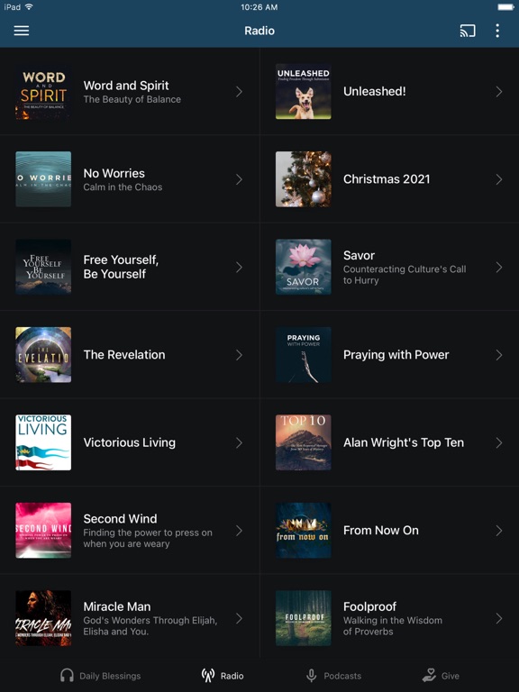 Alan Wright Ministries iPad screenshot 2 - Lifestyle app