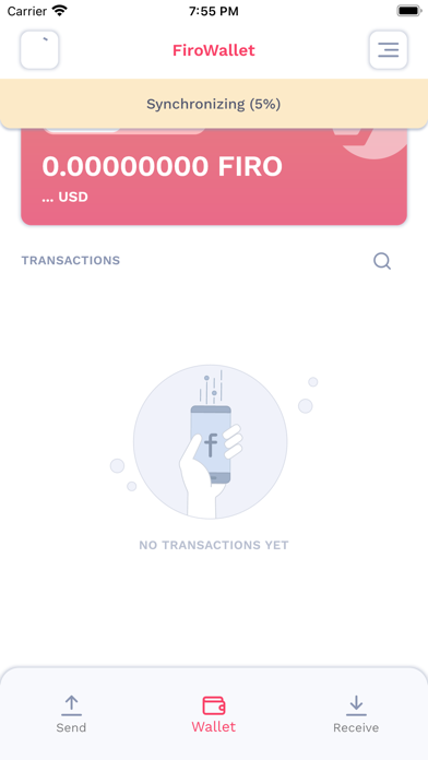 Campfire Firo Wallet Screenshot