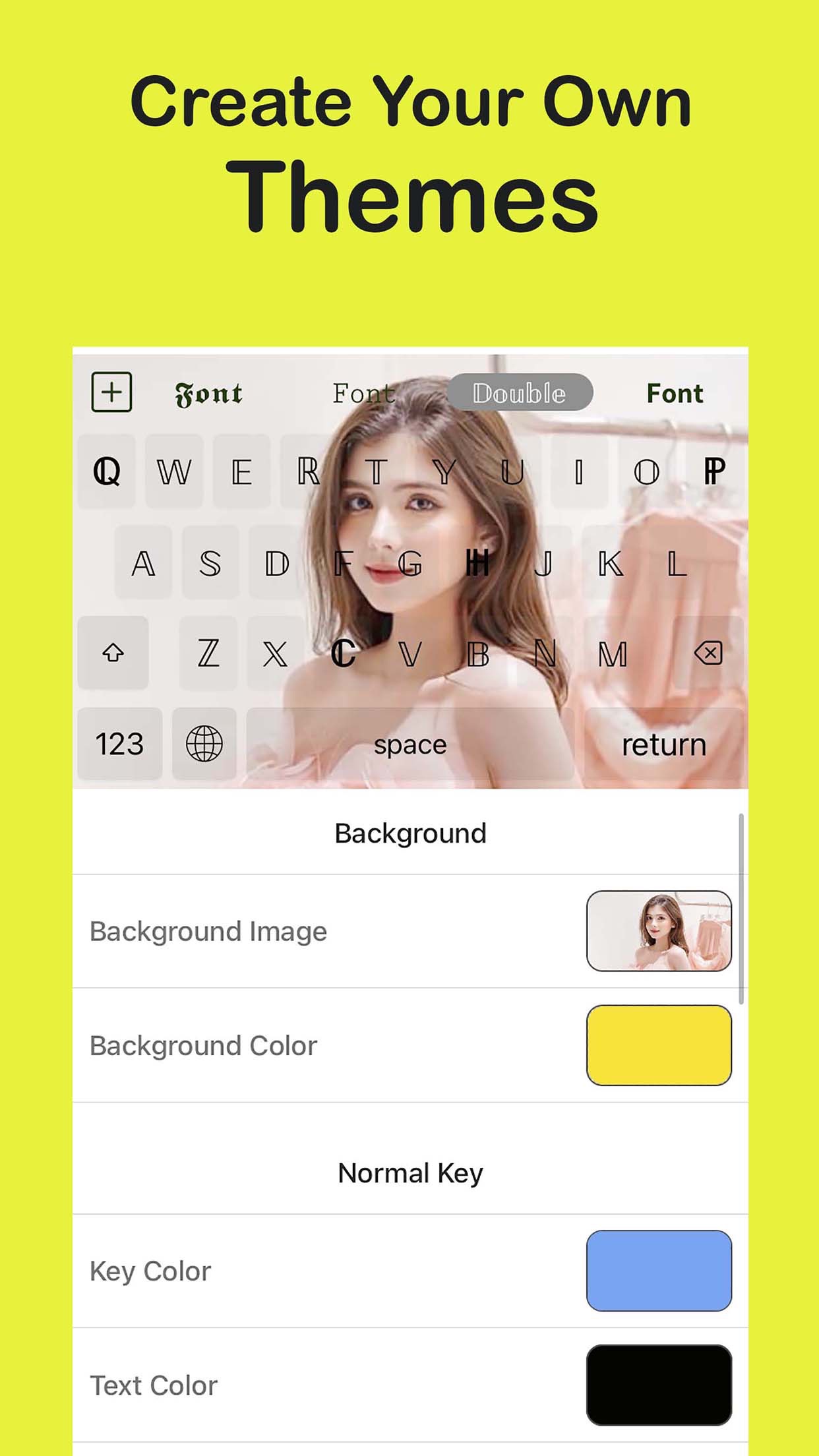 Screenshot do app Font Keyboard - Fonts Chat