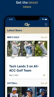 georgia tech yellow jackets iphone screenshot 1