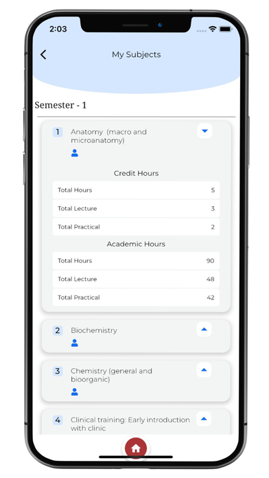 IHSM Student Screenshot