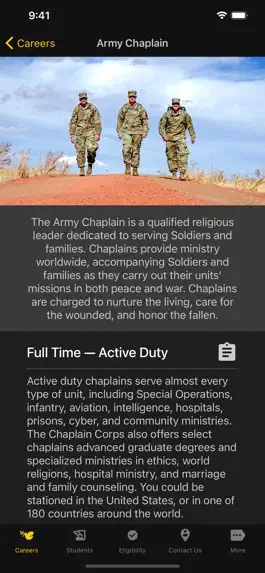 Game screenshot U.S. Army Chaplain Careers hack