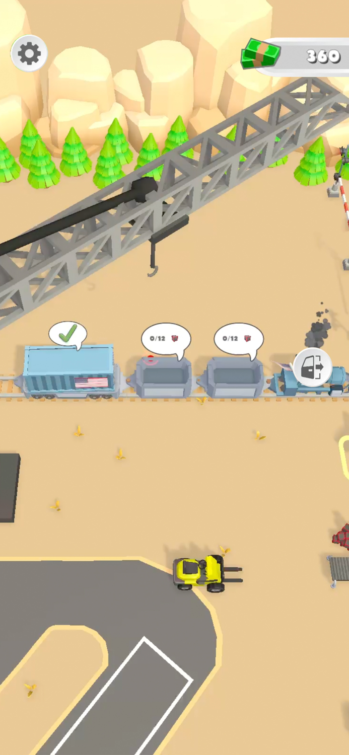 Cargo Train Station 3D