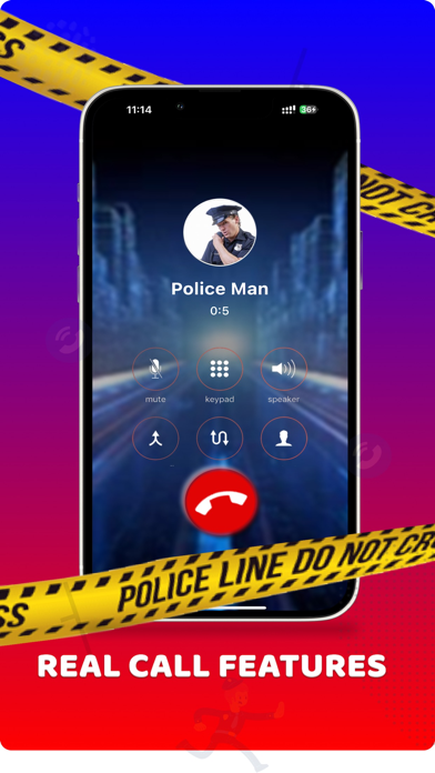 Fake Phone Call Police Cop Screenshot