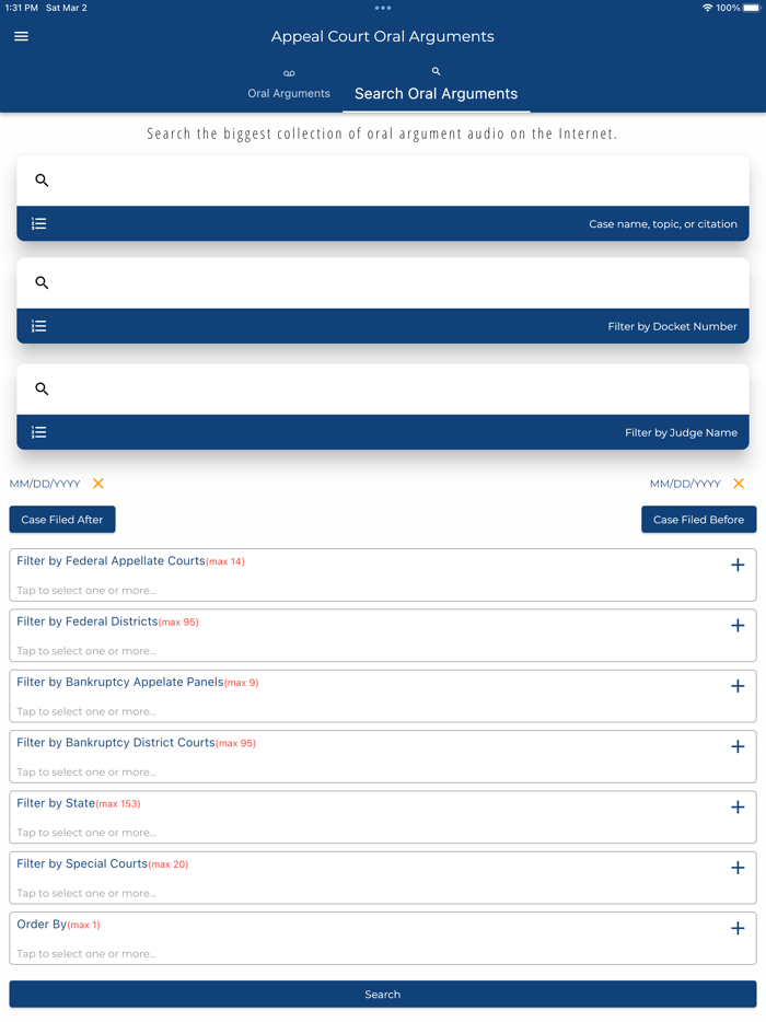 Appeal Court Oral Arguments