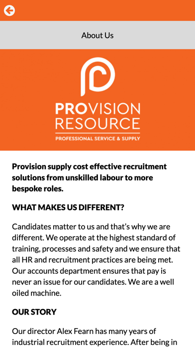 Provision Resource Screenshot