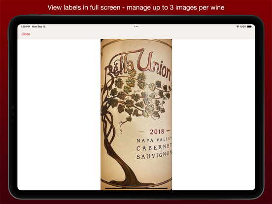 VinoCell - wine cellar manager iPad app afbeelding 6