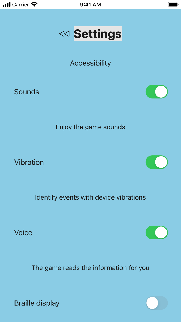 Accessible letteronic