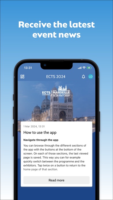 ECTS Society App Screenshot