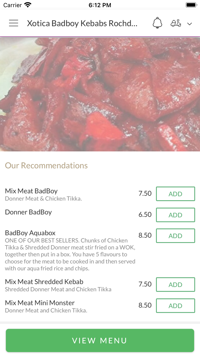 Xotica Badboy Kebabs Rochdale