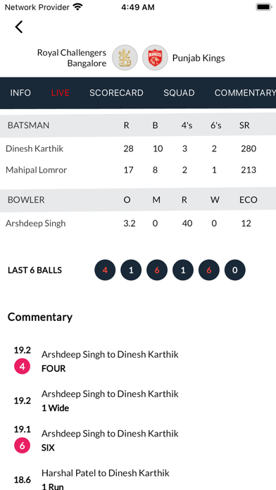 FirstCric - Live Score Screenshot