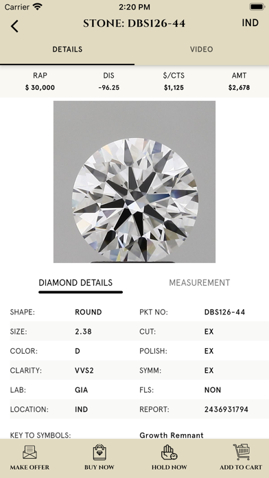 DB Sales - Lab Diamonds Screenshot