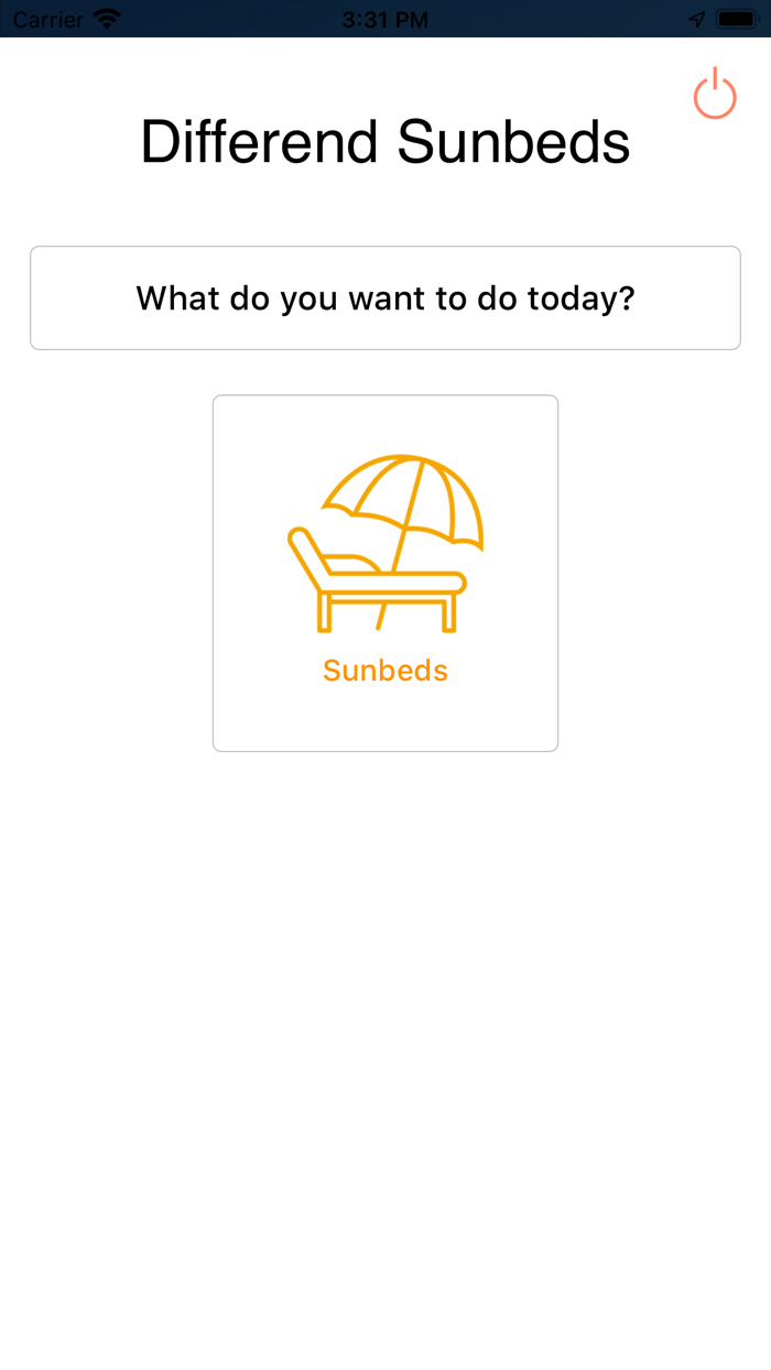Differend End User Sunbeds