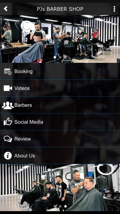 PJs BARBER SHOP Screenshot