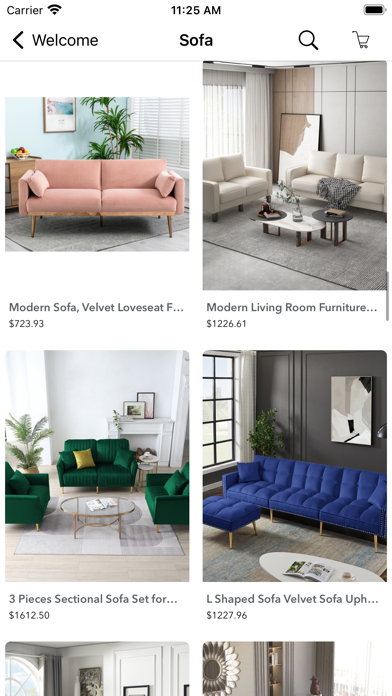 Cheap Furniture Store Online Screenshot