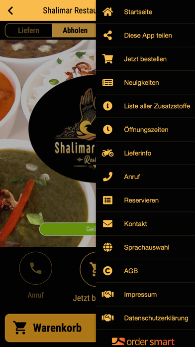 Shalimar Restaurant Screenshot