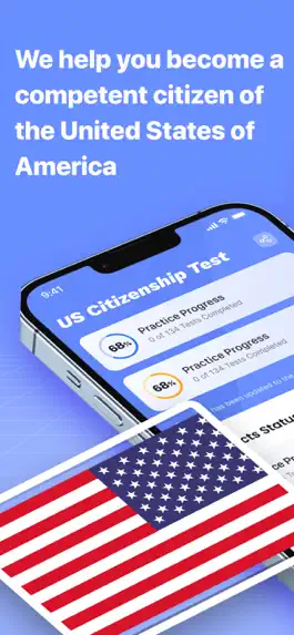 Game screenshot US Citizenship Test 2023 prep mod apk