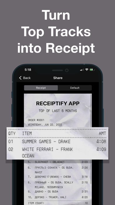 Stats for Spotify: Receiptifyのおすすめ画像2
